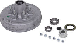 Easy Grease Trailer Hub and Drum Assembly for 6K Axles - 12" - 6 on 5-1/2 - Galvanized         