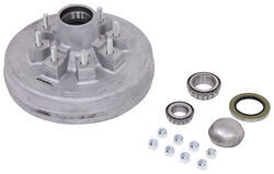 Trailer Hub and Drum Assembly - 5,200-lb to 7,000 lb Axles - 12" - 8 on 6-1/2 - Galvanized     