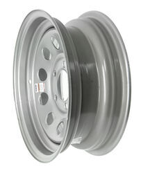 Dexstar Steel Mini Mod Trailer Wheel - 14" x 5-1/2" Rim - 5 on 4-1/2 - Silver Powder Coat - AM20363