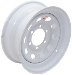 Dexstar Steel Mini Mod Trailer Wheel - 15" x 6" Rim - 6 on 5-1/2 - White Powder Coat - AM20552