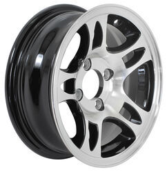 Aluminum HWT Series S5 Trailer Wheel - 13" x 5" Rim - 4 on 4 - Black - AM22322HWTB