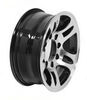 Aluminum HWT Series S5 Trailer Wheel - 16" x 6-1/2" Rim - 8 on 6-1/2 - Black