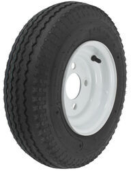 Kenda 4.80/4.00-8 Bias Trailer Tire with 8" White Wheel - 4 on 4 - Load Range B