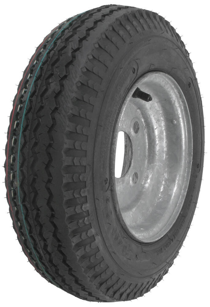 Kenda 4.80/4.00-8 Bias Trailer Tire with 8" Galvanized Wheel - 4 on 4 - Load Range C - AM30050
