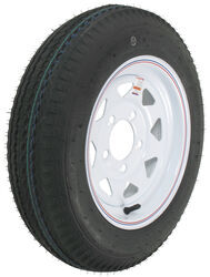 Kenda 4.80-12 Bias Trailer Tire with 12" White Wheel - 5 on 4-1/2 - Load Range B