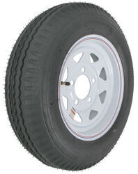 Kenda Loadstar 5.30-12 Bias Trailer Tire with 12" White Wheel - 5 on 4-1/2 - Load Range C - AM30820