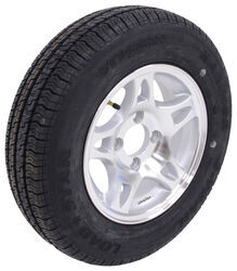 Kenda KR25 Radial Trailer Tire with 12" Aluminum HWT Wheel - 4 on 4 - Load Range D - AM31208HWT