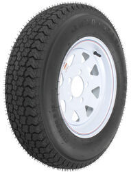 Loadstar ST175/80D13 Bias Trailer Tire with 13" White Wheel - 5 on 4-1/2 - Load Range D - AM31233