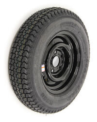 Loadstar ST175/80D13 Bias Trailer Tire with 13" Black Wheel with +.5 Offset - 5 on 4-1/2 - LR D - AM31241