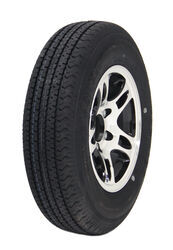 Karrier ST175/80R13 Radial Trailer Tire w/ 13" Aluminum Wheel - 5 on 4-1/2 - LR D - Black - AM32001HWTB
