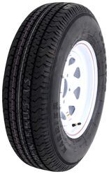 Karrier ST205/75R14 Radial Trailer Tire w/ 14" White Spoke Wheel - 5 on 4-1/2 - Load Range D - AM32161