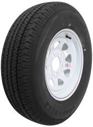 Karrier ST215/75R14 Radial Trailer Tire with 14" White Wheel - 5 on 4-1/2 - Load Range C - AM32181