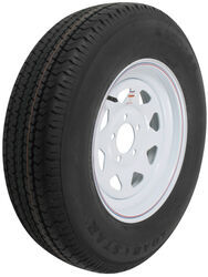 Karrier ST205/75R15 Radial Trailer Tire with 15" White Spoke Wheel - 5 on 4-1/2 - Load Range C - AM32395