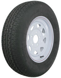 Karrier ST205/75R15 Radial Trailer Tire with 15" White Wheel - 5 on 5 - Load Range C