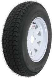 Loadstar ST175/80D13 Bias Trailer Tire with 13" White Wheel - 4 on 4 - Load Range B - AM3S030