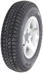 Loadstar ST175/80D13 Bias Trailer Tire with 13" Aluminum Wheel - 5 on 4-1/2 - Load Range B - AM3S031