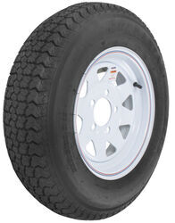Loadstar ST175/80D13 Bias Trailer Tire with 13" White Wheel - 5 on 4-1/2 - Load Range B - AM3S050