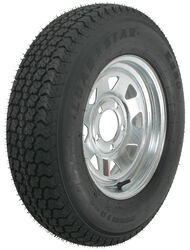 13" Gloss White Spoke Trailer Rim Wheel Tire 