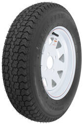 Loadstar ST175/80D13 Bias Trailer Tire with 13" White Wheel - 4 on 4 - Load Range C - AM3S120
