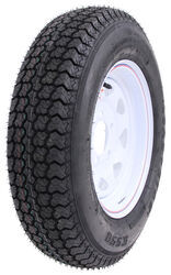 Loadstar ST175/80D13 Bias Trailer Tire with 13" White Wheel - 5 on 4-1/2 - Load Range C - AM3S140