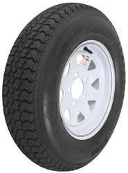 Loadstar ST185/80D13 Bias Trailer Tire with 13" White Wheel - 5 on 4-1/2 - Load Range D - AM3S331