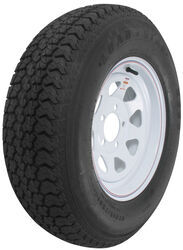 Loadstar ST215/75D14 Bias Trailer Tire with 14" White Wheel - 5 on 4-1/2 - Load Range C - AM3S550
