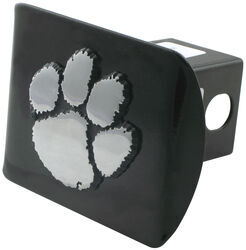 Clemson Tigers Chrome Metal Hitch Cover with Chrome Logo 