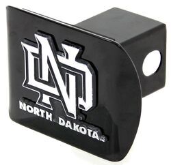 North Dakota 2" Trailer Hitch Receiver Cover - Chrome Emblem