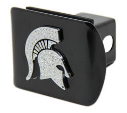 Michigan State Spartans Crystal Emblem 2" Trailer Hitch Receiver Cover