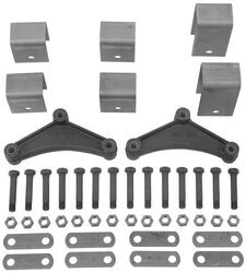 Tandem-Axle Trailer Hanger Kit for Double-Eye Springs - 2-1/2" Front/Rear, 4-1/2" Center - APT8