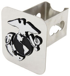 US Marine Corps Insignia Trailer Hitch Cover - 2" Hitches - Stainless Steel - Chrome - AUT-USMC2-C