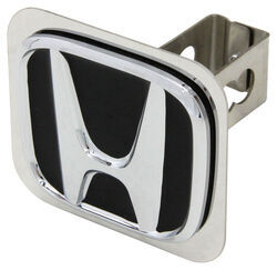 Honda Trailer Hitch Cover - 1-1/4" Class II Hitches - Stainless Steel - Chrome and Black - AUT2-HON-C