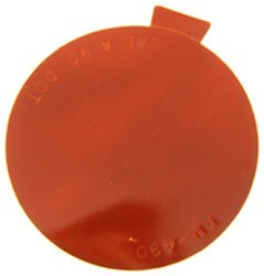 Peterson Spitfire Low Profile Round Trailer Reflector - Wide Angle - Stick On - Amber               