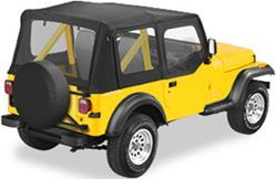 Bestop Replace-A-Top for Jeep - Black - Half Door Skins - B5111901