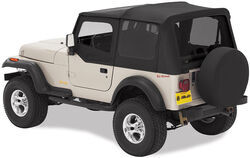 Bestop Replace-A-Top for Jeep - Black Denim - Tinted Windows, Half Door Skins (Untinted) - B5112315