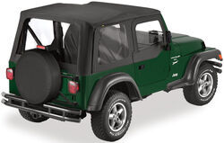 Bestop Replace-A-Top for Jeep - Black Diamond - Half Door Skins - B5112835
