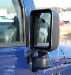 Bestop OE-Style Replacement Mirrors for Jeep Wrangler JK 2007-2010 - Black                          
