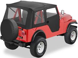Bestop Supertop Soft Top for Jeep - Black - 2-Piece Soft Doors - B5159501
