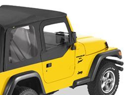 Bestop Soft Upper Doors for Jeep Wrangler, Wrangler Unlimited 1997-2006 - Black Denim - B5179015