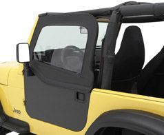 Bestop Element Rear Upper Doors for 2007+ Jeep - Black Diamond - B5180635