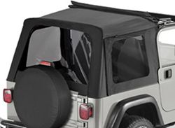Tinted Window Kit for Bestop Sunrider Top, 1997-2006 Jeep - Black Denim - B5869915