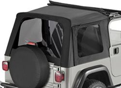 Tinted Window Kit for Bestop Sunrider Top, 1997-2006 Jeep - Black Denim                             