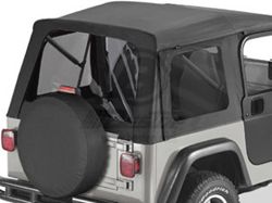 Tinted Window Kit for Bestop Supertop, 1997-2006 Jeep - Black Denim - B5870915
