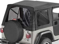 Tinted Window Kit for Bestop Supertop, 1997-2006 Jeep - Black Denim                                 