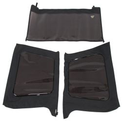 Tinted Window Kit for Bestop Supertop, 2003-2006 Jeep - Black Diamond                               