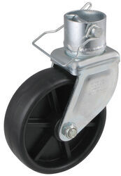 Replacement 6" Caster Wheel for Bulldog Trailer Jack with 2" Tube Diameter - Qty 1 - BD500245