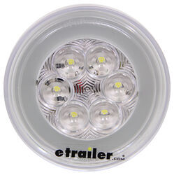 GloLight LED Backup Light for Truck or Trailer - Submersible - 21 Diodes - Round - Clear - Qty 1 - BUL101CB
