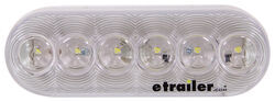 Optronics LED Backup Light for Truck or Trailer - Submersible - 6 Diodes - Oval - Clear Lens - BUL12CB
