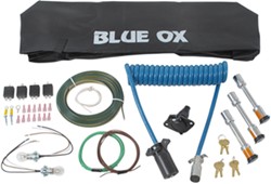 Blue Ox Accessory Kit for Alpha 2 Tow Bars - Tail Light Wiring - 7-Way to 6-Way Cable - Lock Set - BX88231