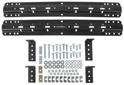 Curt Universal Fifth Wheel Base Rails with Installation Kit - Carbide Black Finish - C16200